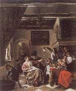 Jan Steen As the Old Sing,So twitter the Young Spain oil painting artist